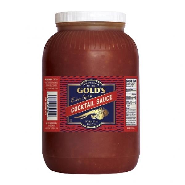 Gold's Cocktail Sauce Whorseradish Extra Spicy 1 Gallon - 4 Per Case.