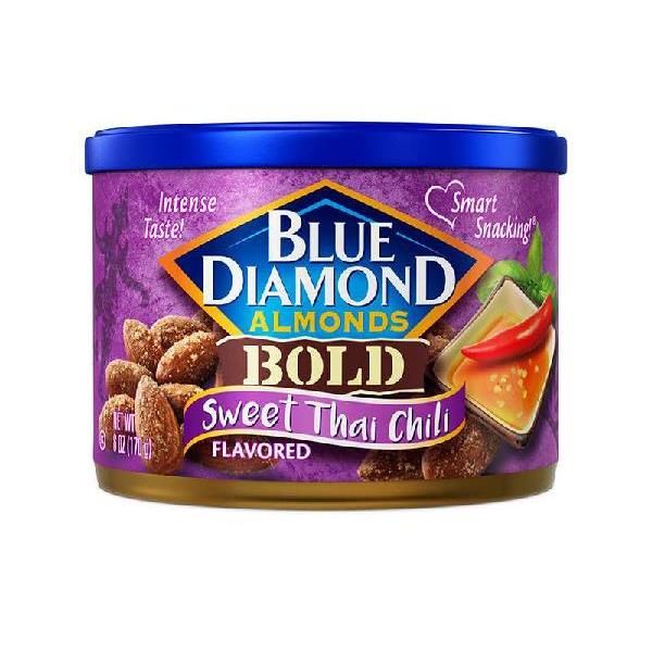 Blue Diamond Almond Sweet Thai Chili 6 Ounce Size - 12 Per Case.