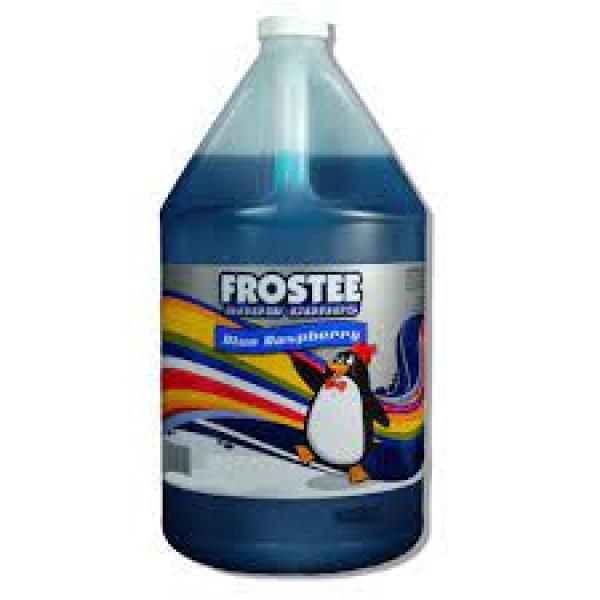 Frostee Snow Cone Syrup Blue Raspberry 1 Gallon - 4 Per Case.