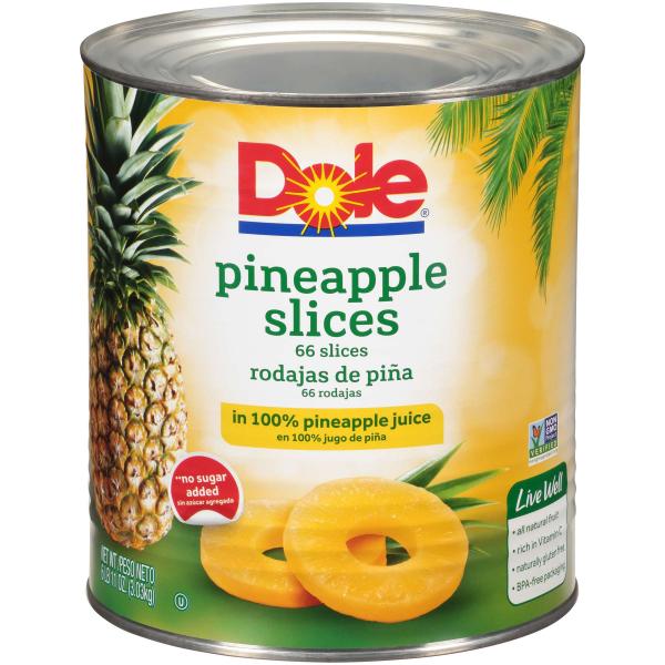 Pineapple Slices Choice In Juice 107.04 Ounce Size - 6 Per Case.