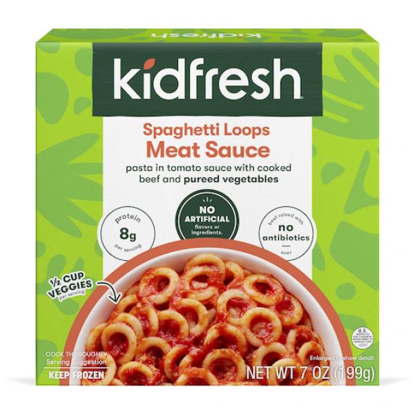 Kidfresh Spaghetti Loops Bolognese 7 Ounce Size - 8 Per Case.