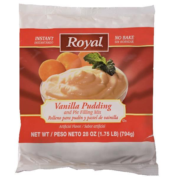 Cs Royal Vanilla Pudding And Pie Filling Mix 28 Ounce Size - 12 Per Case.
