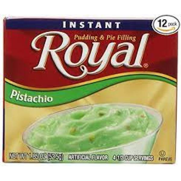 Royal Instant Pistachio Pudding And Pie Filling Mix 28 Ounce Size - 12 Per Case.