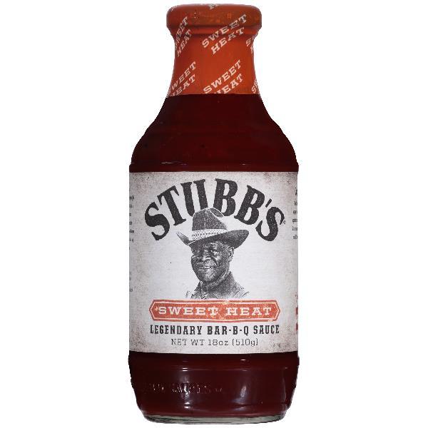 Stubbs Sweet Heat BBQ Sauce 18 Ounce Size - 6 Per Case.