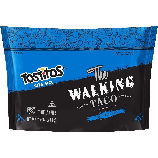 Tostitos Bite Size The Walking Taco Plastic Bag 2.5 Ounce Size - 18 Per Case.