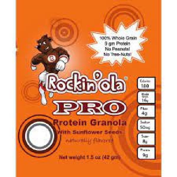 Rockin'ola Protein Granola Snack 42 Grams Each - 175 Per Case.