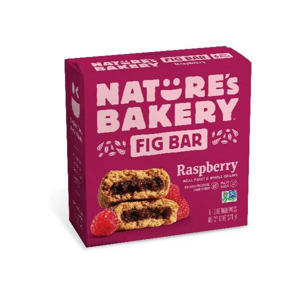 Nature's Bakery Fig Bar Raspberry 6 Count Packs - 6 Per Case.