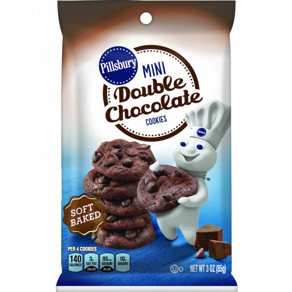 Pillsbury™ Soft Baked Cookies Mini Doublechocolate 18 Ounce Size - 9 Per Case.