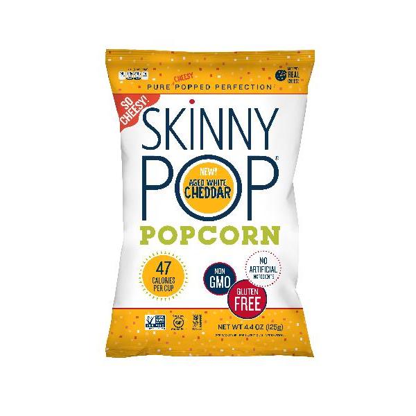 Skinnypop Aged White Cheddar 4.4 Ounce Size - 12 Per Case.