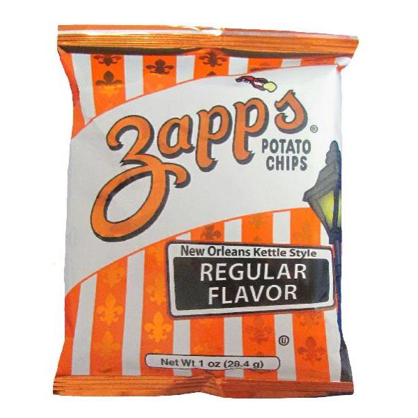 Zapp's Potato Chips Regular Chips 1 Ounce Size - 60 Per Case.