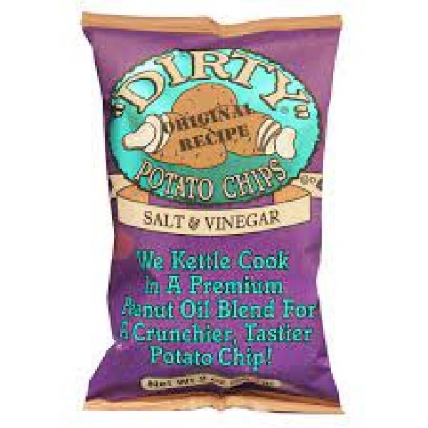 Dirty Salt & Vinegar Chip 2 Ounce Size - 25 Per Case.