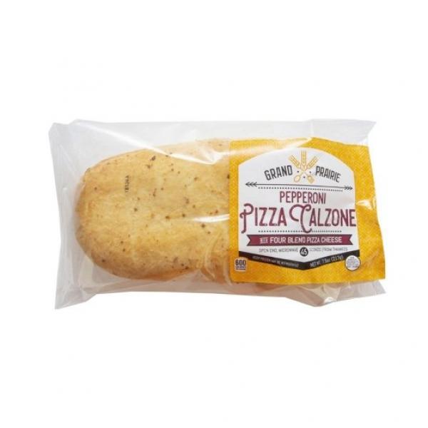 Grand Prairie Frozen Calzone Pepperoni Pizza 7 Ounce Size - 12 Per Case.