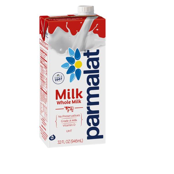 Parmalat Whole Milk Shelf Stable Ultra Hightemperature Pasteurized 2.15 Pound Each - 12 Per Case.