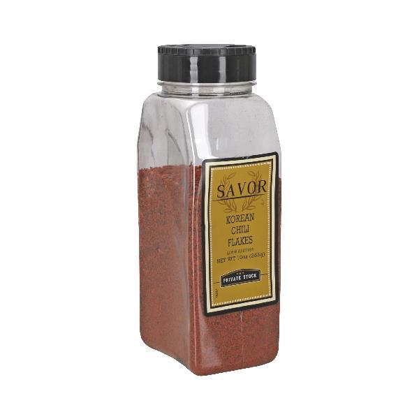 Savor Imports Korean Chili Flakes 10 Ounce Size - 6 Per Case.