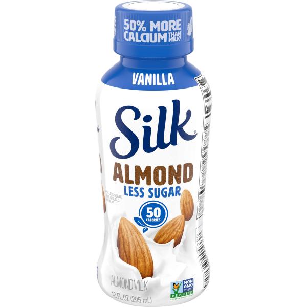 Almond Milk Aseptic Less Sugar Vanilla 10 Fluid Ounce - 12 Per Case.