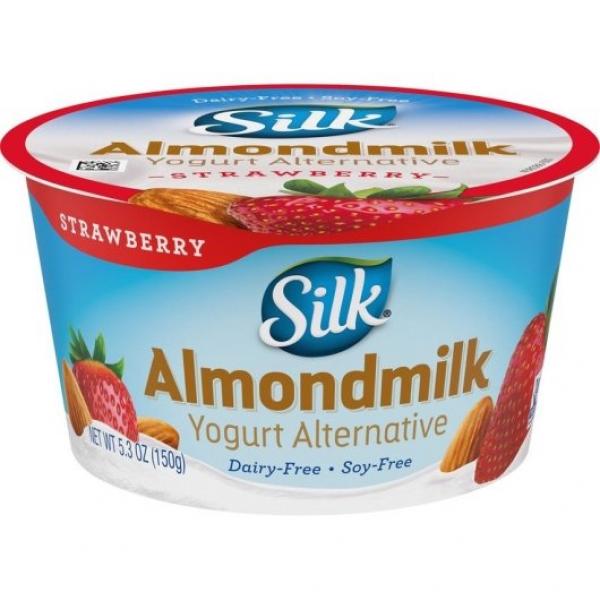 Silk Cultured Almond Strawberry 5.3 Ounce Size - 8 Per Case.