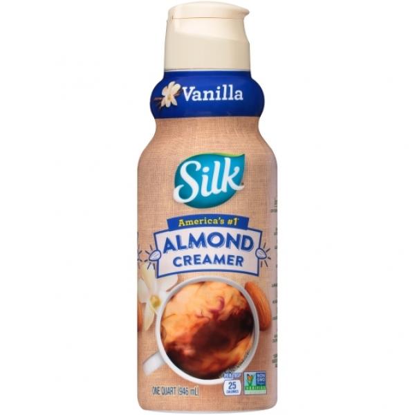 Silk Creamer Almond Vanilla 32 Fluid Ounce - 6 Per Case.