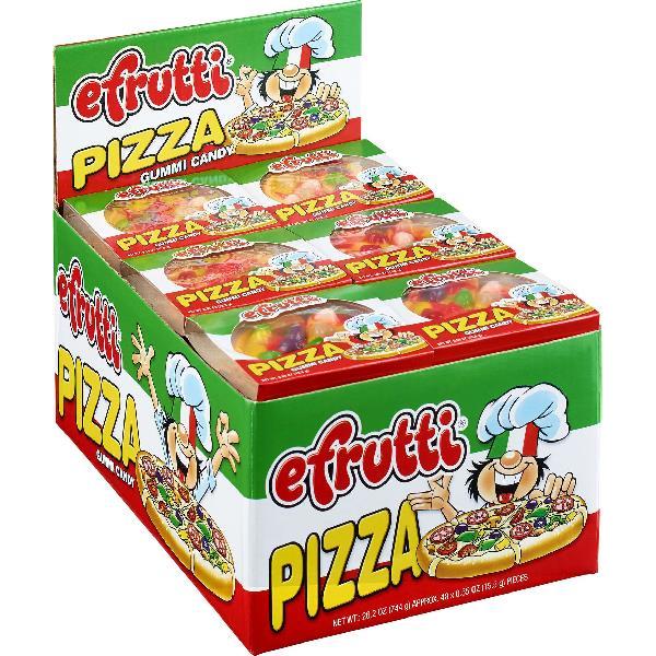 Efrutti Gummi Pizza 0.55 Ounce Size - 384 Per Case.