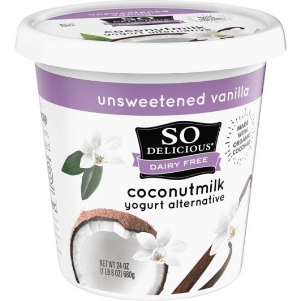 So Delicious Cultured Coconut Unsweetened Vanilla Mwo 24 Ounce Size - 6 Per Case.