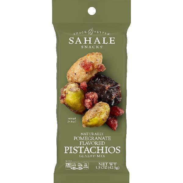 Sahale Pomegranate Pistachios Glazed Mix 1.5 Ounce Size - 18 Per Case.