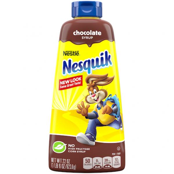 Nestle Nesquik Milk Flavoring Chocolate Syrupx22 Ounce Size - 6 Per Case.