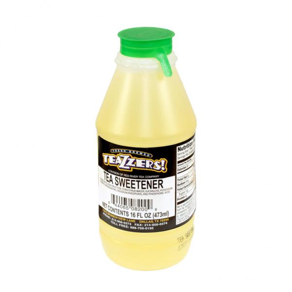 Teazzers Sweetener Liquid 16 Ounce Size - 24 Per Case.