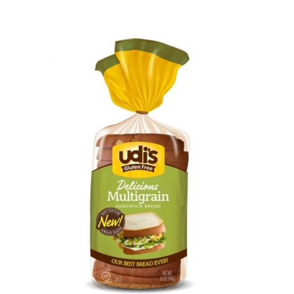 Udi's Delicious Whole Grain Bread 12 Ounce Size - 8 Per Case.