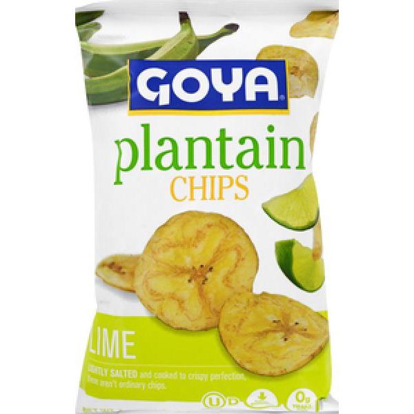 Goya Plantain Chips Lime 5 Ounce Size - 12 Per Case.