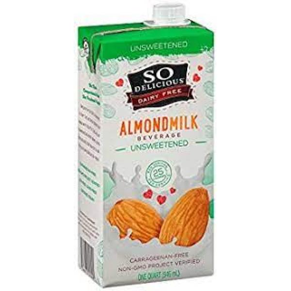 Aseptic Almond Unsweetened 32 Fluid Ounce - 6 Per Case.