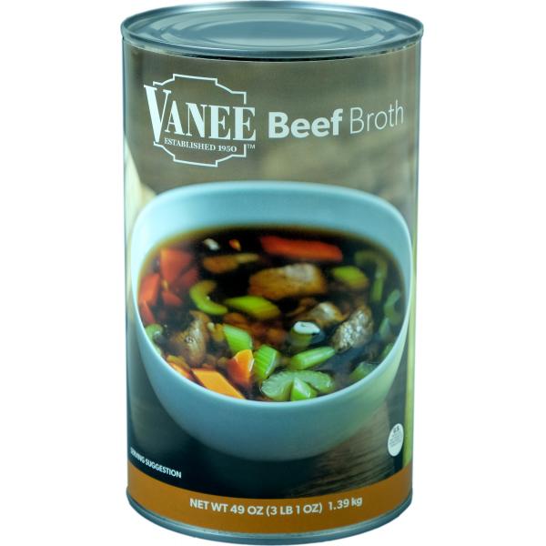 Beef Broth 49 Ounce Size - 12 Per Case.