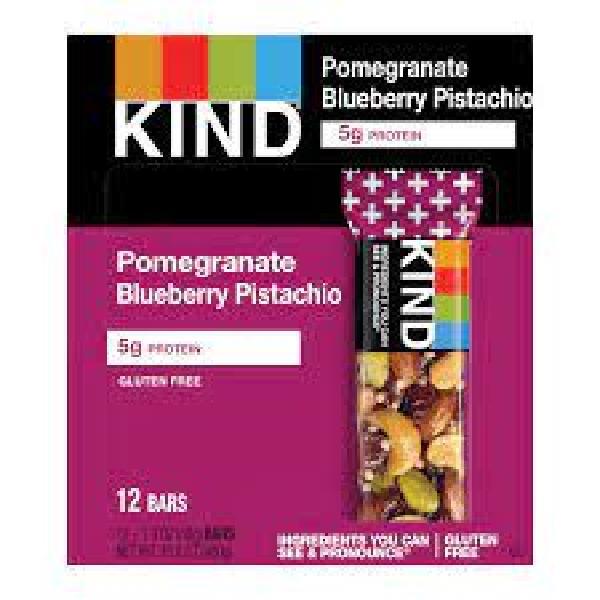 Kind Healthy Snacks Pomegranate Blueberry Pistachio Bar 1.4 Ounce Size - 72 Per Case.