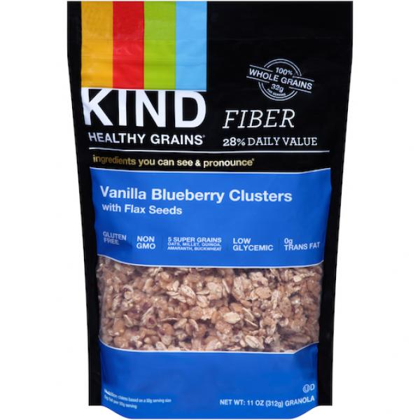 Kind Healthy Snacks Blueberry Vanilla Whole Grain Granola 11 Ounce Size - 6 Per Case.