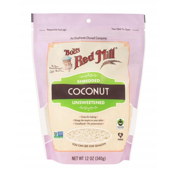 Bob's Red Mill Shredded Coconut 12 Ounce Size - 4 Per Case.