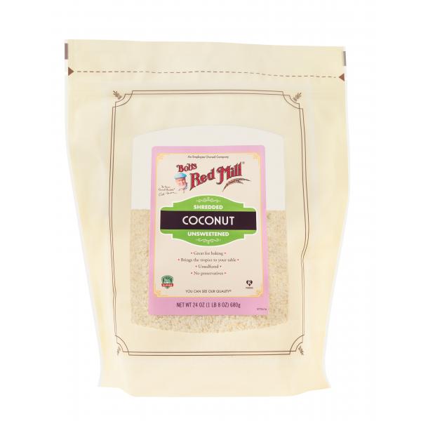 Bob's Red Mill Shredded Coconut 24 Ounce Size - 4 Per Case.