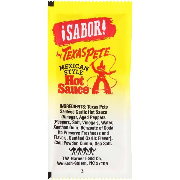 Sabor Texas Pete Mexican Hot Sauce 200 Each - 200 Per Case.