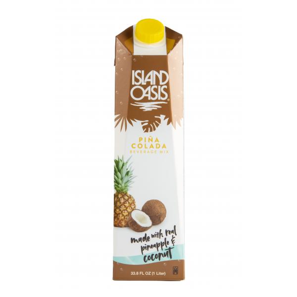 Island Oasis Pina Colada Aseptic 1 Liter - 12 Per Case.