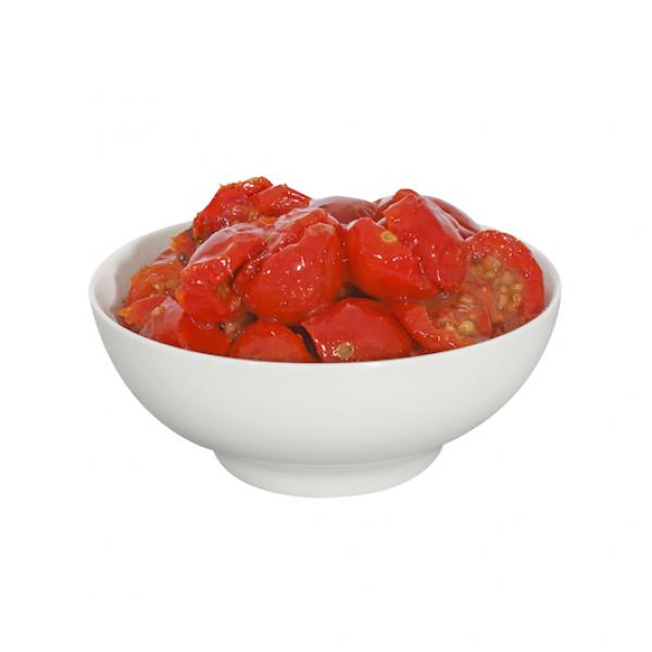 Savor Imports Roasted Cherry Tomato Halves 4 Pound Each - 2 Per Case.
