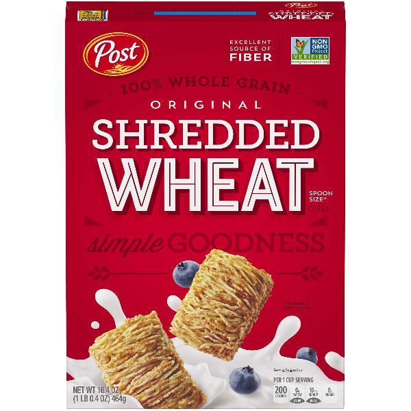 Post Spoon Sz Shred Wheat 16.4 Ounce Size - 6 Per Case.