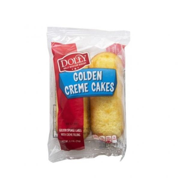 Dolly Madison Golden Cremes Single Serve Freeze On Arrival 2.7 Ounce Size - 36 Per Case.