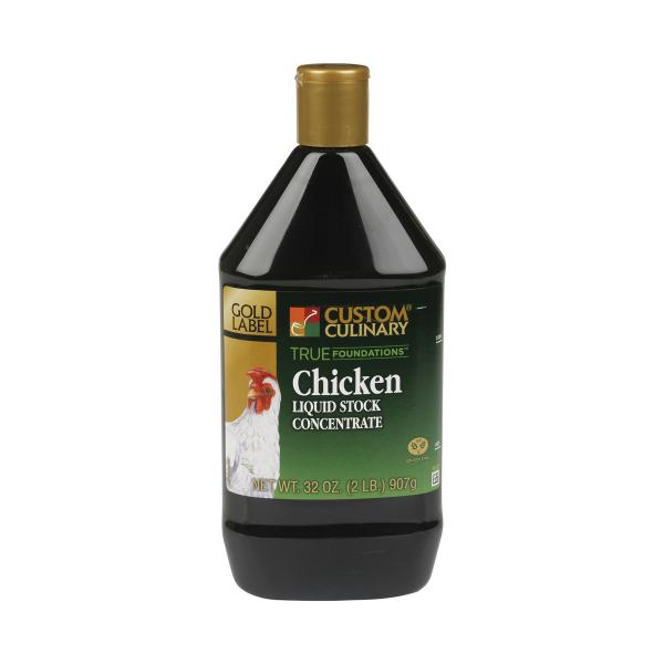 Concentrate Chicken Stock Liquid No Msg Added Gluten Free 2 Pound Each - 6 Per Case.