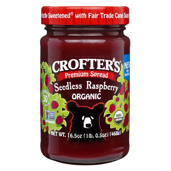 Crofters Organic Spread Premium Raspberry 1 Each - 6 Per Case.