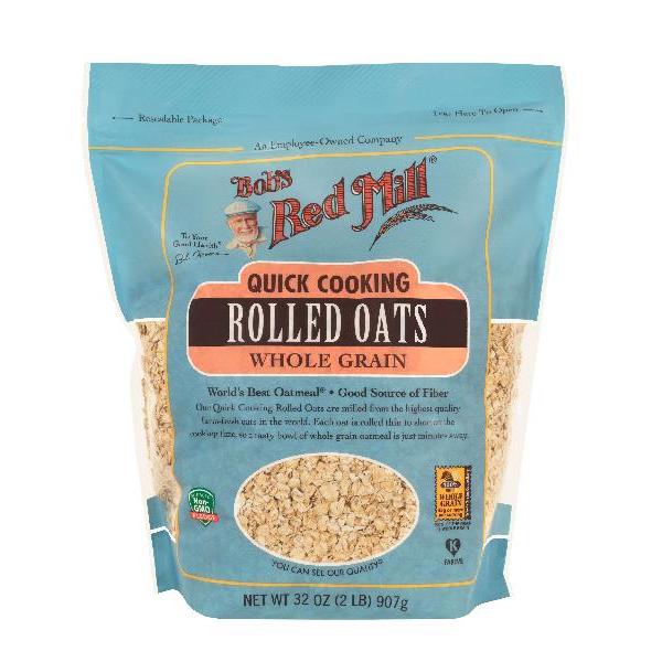 Bob's Red Mill Natural Foods Inc Oats Rolled Quick Cooking 4-32 Ounce Kosher; Vegan; Vegetarian 4-32 Ounce