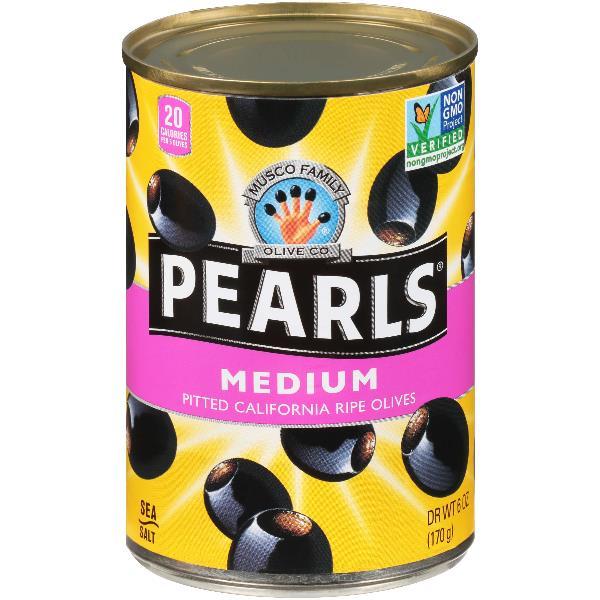 Olives Medium Pitted 6 Ounce Size - 12 Per Case.