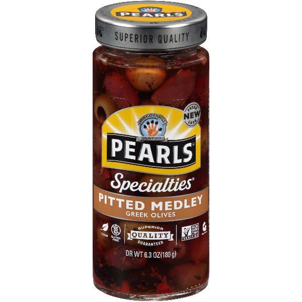 Olives Pitted Medley Greek 6.3 Ounce Size - 6 Per Case.
