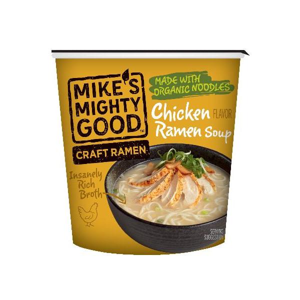 Mike's Mighty Good Chicken Ramen Organic Noodles 1.6 Ounce Size - 6 Per Case.