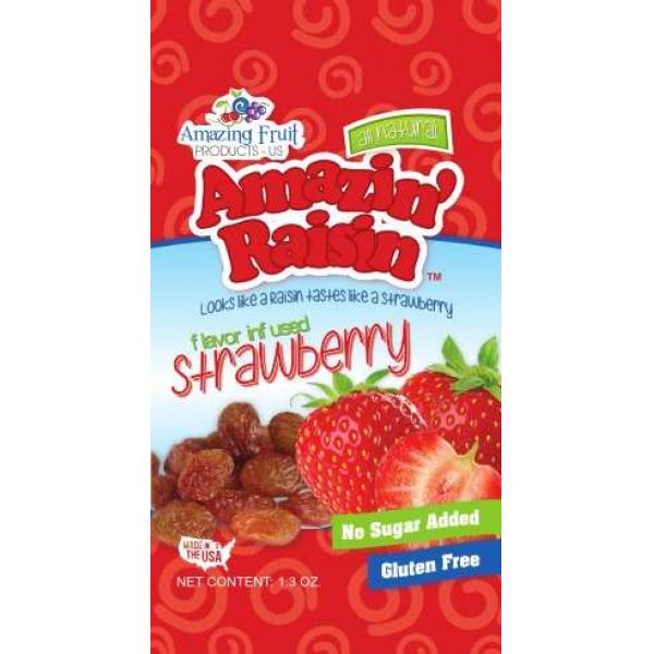 Amazin Raisin Raisin Strawberry 1.3 Ounce Size - 250 Per Case.