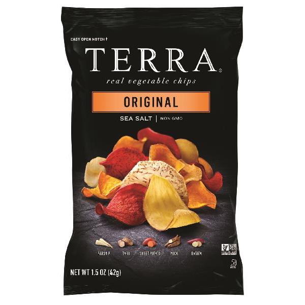 Terra Chip Original Exotic Vegetable Chip 1.5 Ounce Size - 8 Per Case.