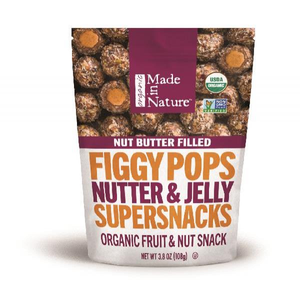 Made In Nature Fig Bar Filled Nutter Butter& Jelly 3.8 Ounce Size - 6 Per Case.