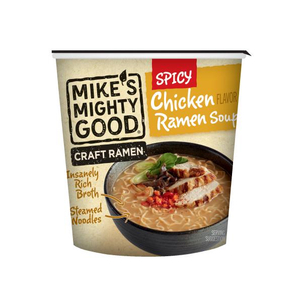 Mike's Mighty Good Ramen Soup Spicy Chicken 1.7 Ounce Size - 6 Per Case.
