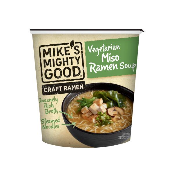 Mike's Mighty Good Ramen Soup Good Miso 1.7 Ounce Size - 6 Per Case.